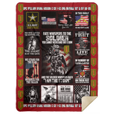 SPC WILLIAM SHANE ROSSOK C CO 1-63 2nd Brigade 1st ID OIF 08-09 MSHL Premium Sherpa Blanket 60x80