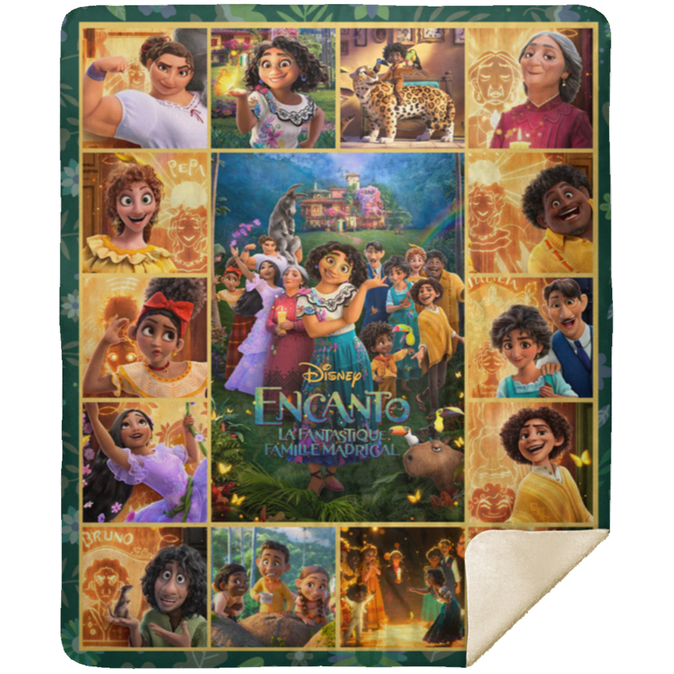 Encanto Blanket, Encanto Cartoon Movies Fleece, Sherpa Blanket Soft and Cozy MSHM Premium Sherpa Blanket 50x60