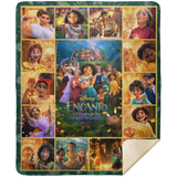 Encanto Blanket, Encanto Cartoon Movies Fleece, Sherpa Blanket Soft and Cozy MSHM Premium Sherpa Blanket 50x60