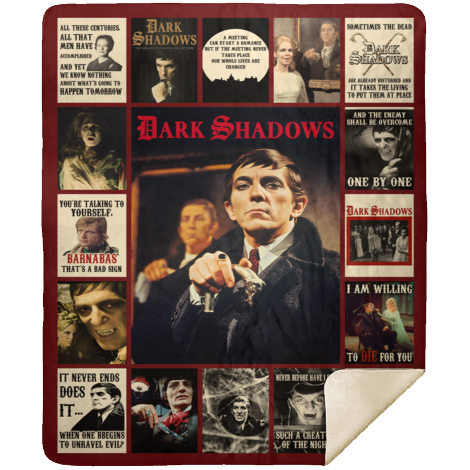 Dark Shadows TV Series Blanket, Dark Shadows Fleece, Sherpa Blanket MSHM Premium Sherpa Blanket 50x60