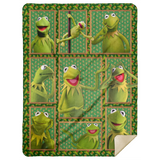 Frog Blanket, Kermit the Frog Fleece, Sherpa Blanket Soft All Seasons MSHL Premium Sherpa Blanket 60x80