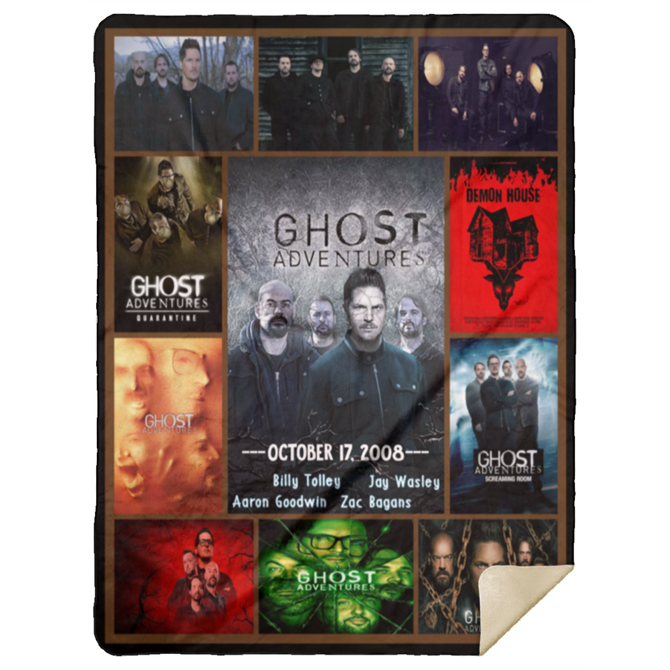 The Show Ghost Adventures Collection Blanket, TV Series Fleece, Sherpa Blanket MSHL Premium Sherpa Blanket 60x80
