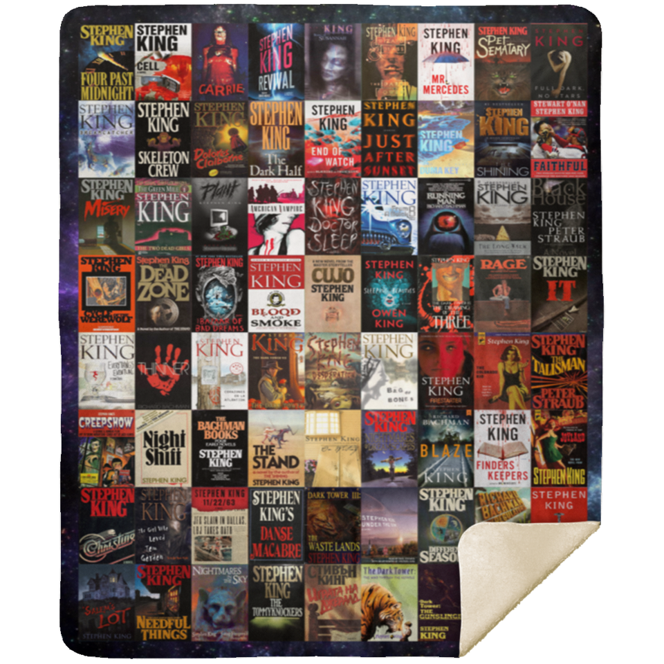 Stephen King Blanket, Stephen King Fleece, Sherpa Blanket Gift Ideas MSHM Premium Sherpa Blanket 50x60