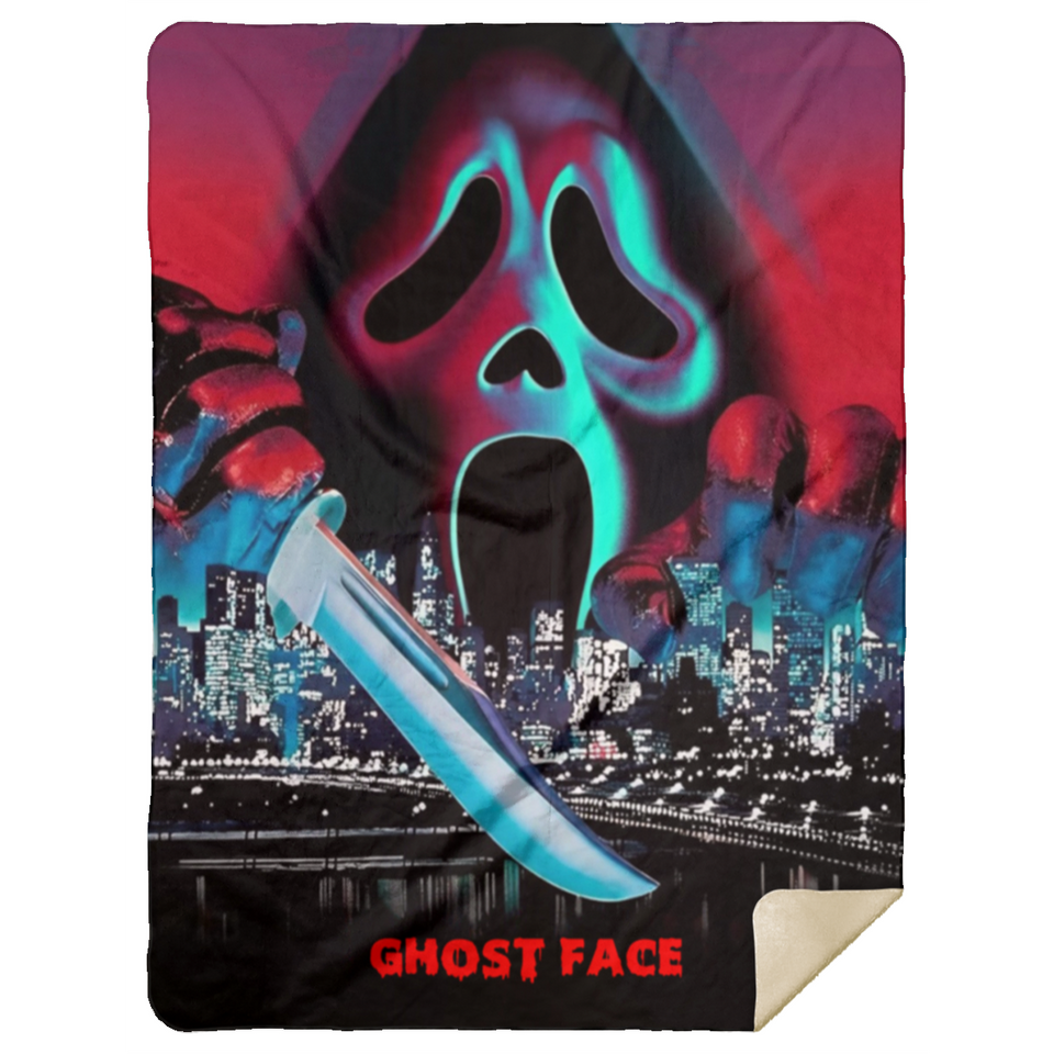 Ghost Face 60x80 MSHL Premium Sherpa Blanket 60x80