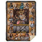 Yellowstone Blanket, Yellowstone Dutton Ranch TV Series Fleece, Sherpa Blanket MSHL Premium Sherpa Blanket 60x80
