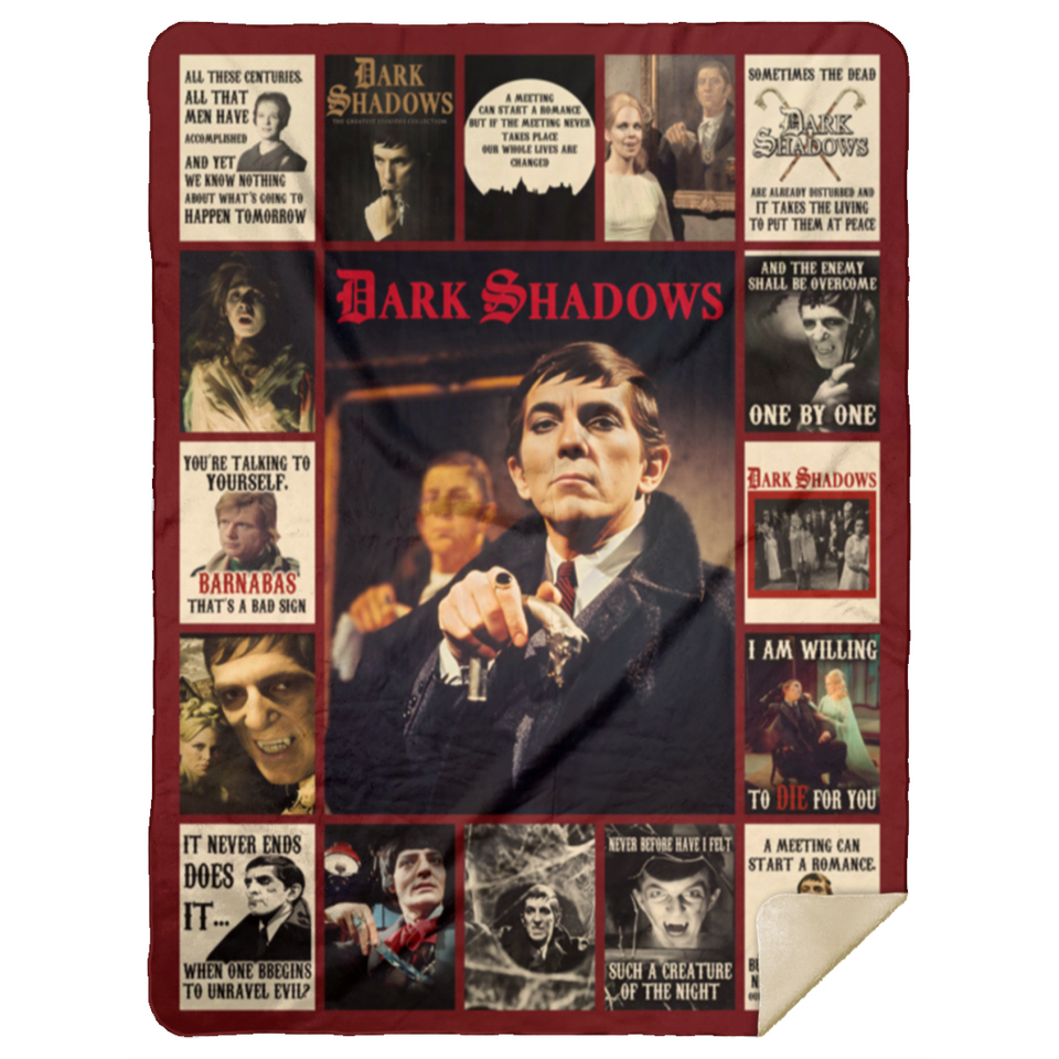 Dark Shadows TV Series Blanket, Dark Shadows Fleece, Sherpa Blanket MSHL Premium Sherpa Blanket 60x80