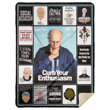 Curb Your Enthusiasm Blanket, Curb Your Enthusiasm TV Fleece, Sherpa Blanket MSHL Premium Sherpa Blanket 60x80