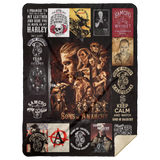 Sons Of Anarchy Fleece, Sherpa Blanket, Sons of Anarchy TV Series Blanket MSHL Premium Sherpa Blanket 60x80