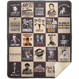 Goodfellas Blanket, Goodfellas Movies Fleece, Sherpa Blanket MSHM Premium Sherpa Blanket 50x60