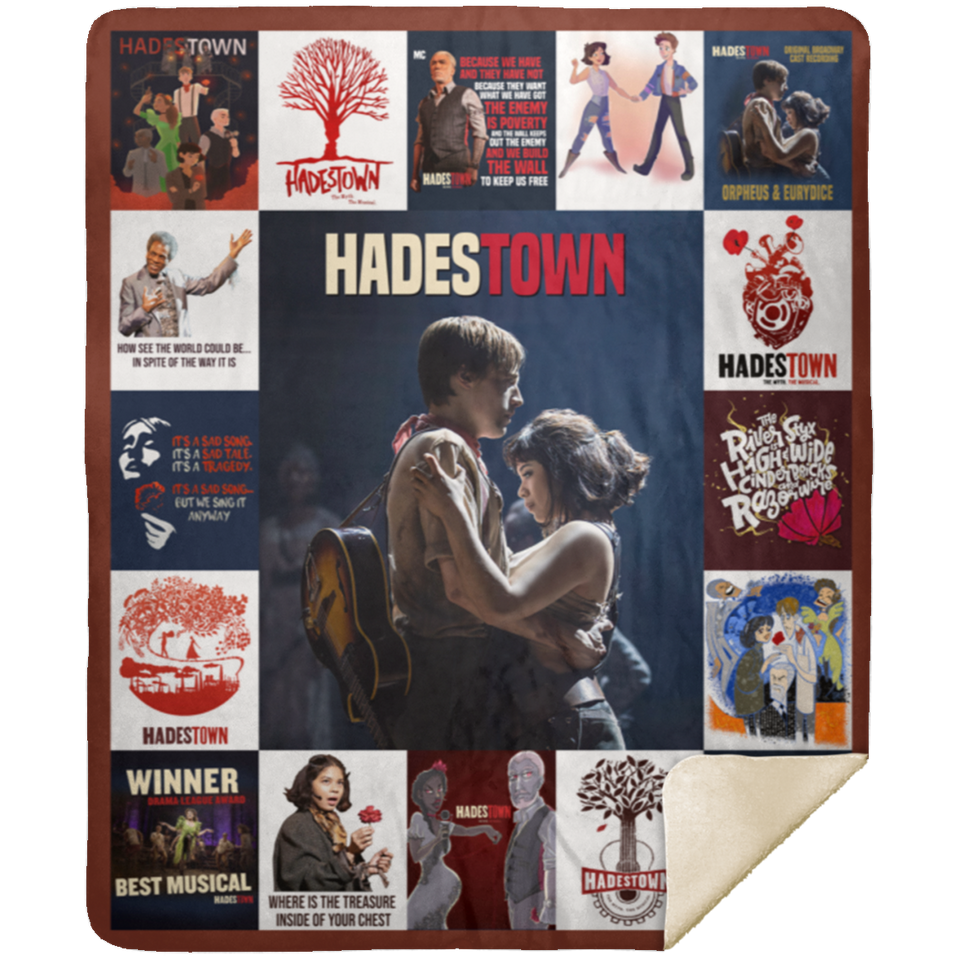 Hadestown Blankets, Broadway Hadestown Musical MSHM Premium Sherpa Blanket 50x60
