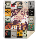 To Kill a Mockingbird Blanket, Harper Lee For Fan Fleece, Sherpa Blanket MSHM Premium Sherpa Blanket 50x60