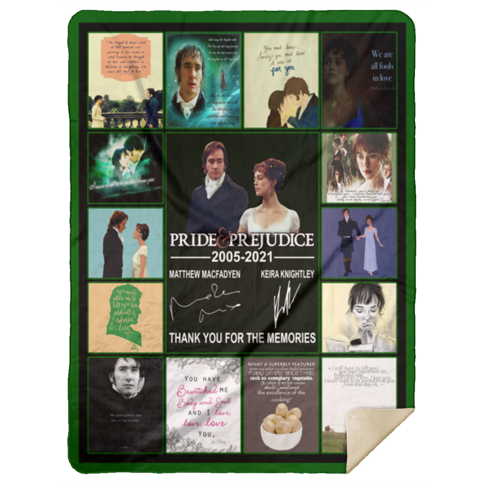 Pride And Prejudice Fleece Blanket Matthew Macfadyen - Keira Knightley Blanket - MSHL Premium Mink Sherpa Blanket 60x80