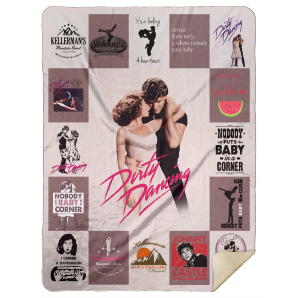 Dirty Dancing Blanket, Dirty Dancing Movies Fleece, Sherpa Blanket Gifts MSHL Premium Sherpa Blanket 60x80