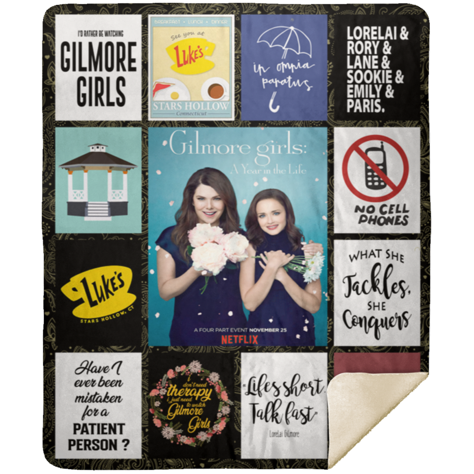 Gilmore Girls Blanket, Gilmore Girls TV Series Fleece, Blanket Ver5 MSHM Premium Mink Sherpa Blanket 50x60