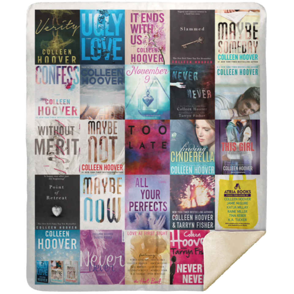 Colleen Hoover Blanket, Colleen Hoover Books Fleece, Sherpa Blanket MSHM Premium Sherpa Blanket 50x60