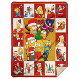 The Simpsons Blanket, The Simpsons Cartoon TV Series Fleece, Sherpa Blanket MSHL Premium Sherpa Blanket 60x80