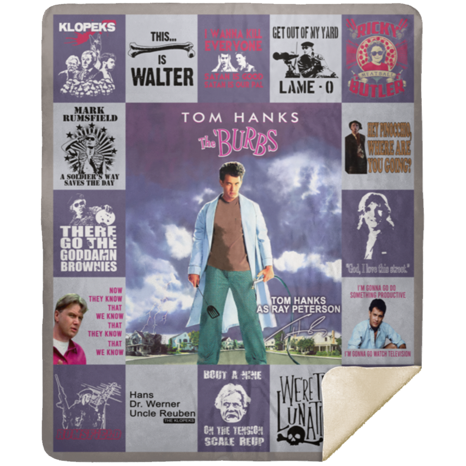 The Burbs Blanket, The Burbs Movie Fleece, Sherpa Blanket Soft and Cozy MSHM Premium Sherpa Blanket 50x60