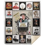 Murder she wrote Blanket, jessica fletcher Fleece, Sherpa Blanket MSHM Premium Sherpa Blanket 50x60