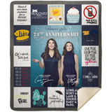 Gilmore Girls TV Series Blanket, 24th Anniversary Fleece, Sherpa Blanket MSHM Premium Sherpa Blanket 50x60