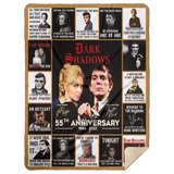 Dark Shadows Blanket, 55th Anniversary Fleece, Sherpa Blanket MSHL Premium Sherpa Blanket 60x80