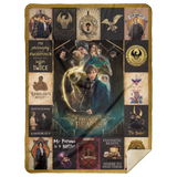 Fantastic Beasts & Where To Find Them Blanket, Harry Potter Quilt, Fleece Sherpa MSHL Premium Sherpa Blanket 60x80