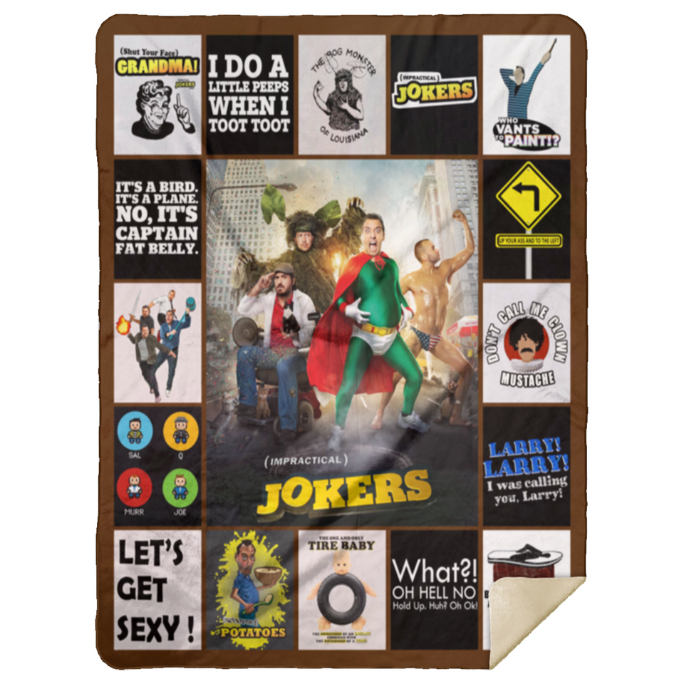Impractical Jokers Blanket, Impractical Jokers TV Series Fleece, Sherpa Blanket MSHL Premium Sherpa Blanket 60x80