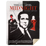 Threat Level Midnight Blanket, The Office Fleece, Sherpa Blanket MSHL Premium Sherpa Blanket 60x80