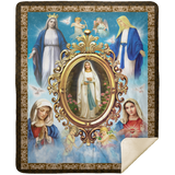 Mother Of Jesus Blanket, The Blessed Virgin Mary Fleece, Sherpa Blanket Gifts MSHM Premium Sherpa Blanket 50x60