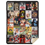 Alfred Hitchcock Blankets, Alfred Hitchcock Best Movies Ever Fleece Sherpa MSHL Premium Sherpa Blanket 60x80