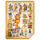 Garfield Blanket, Garfield Cartoon Movies Fleece, Sherpa Blanket Soft and Cozy MSHL Premium Sherpa Blanket 60x80