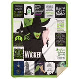 Wicked Blanket, The Wonderful Wizard of Oz Fleece Sherpa Blanket MSHL Premium Mink Sherpa Blanket 60x80