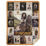 Outlander TV Series Blanket, Outlander - 10th Anniversary Fleece, Sherpa Blanket MSHL Premium Sherpa Blanket 60x80