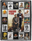 Sanford and Son Blanket, Sanford and Son TV Series Fleece, Sherpa Blanket VPL Cozy Plush Fleece Blanket - 60x80