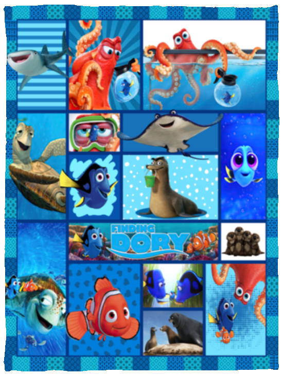 Finding Dory Blanket, Finding Dory Movies Fleece, Sherpa Blanket Gifts VPS Cozy Plush Fleece Blanket - 30x40