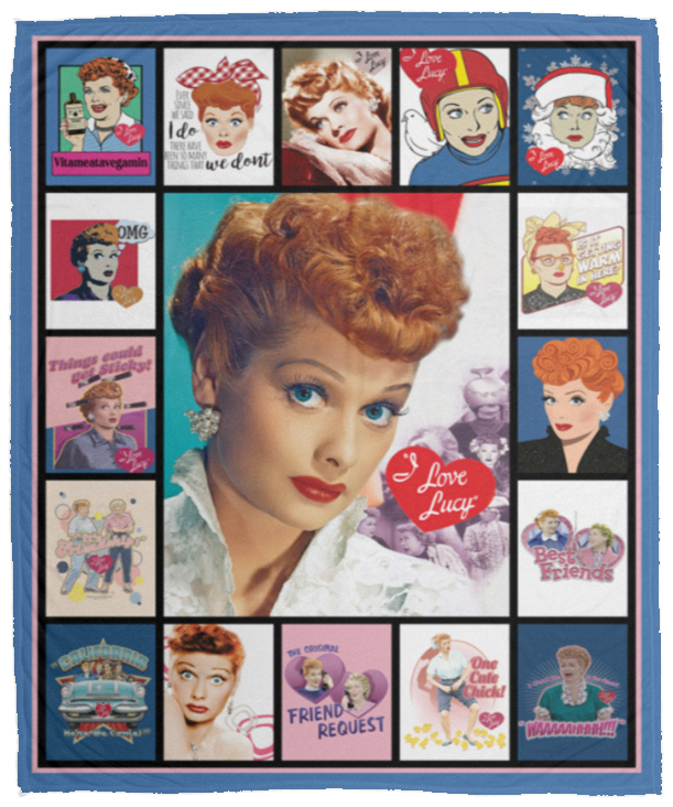 I Love Lucy Blanket, I Love Lucy TV Series Fleece, Blanket Ver2 VPM Cozy Plush Fleece Blanket - 50x60