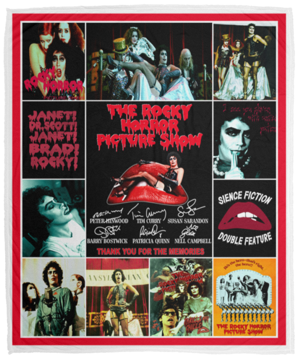 The Rocky Horror Picture Show Blanket, Halloween Movie Fleece, Sherpa Blanket VPM Cozy Plush Fleece Blanket - 50x60