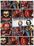 Scary Chucky Blankets, Good Guys Gone Bad Fleece Sherpa Blanket, Halloween Gifts VPS Cozy Plush Fleece Blanket - 30x40