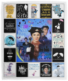 Mary Poppins Blanket, Mary Poppins Movies Fleece, Sherpa Blanket Soft and Cozy VPM Cozy Plush Fleece Blanket - 50x60