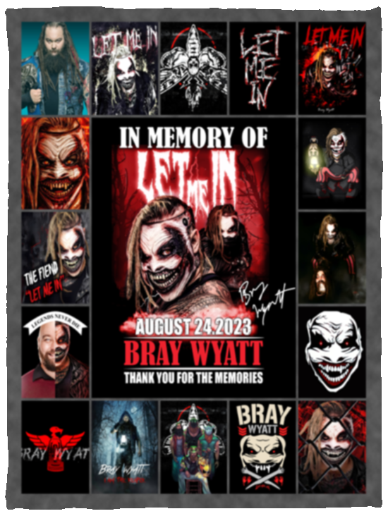 Bray Wyatt Blanket, In Memory Of Bray Wyatt Fleece, Sherpa Blanket VPS Cozy Plush Fleece Blanket - 30x40