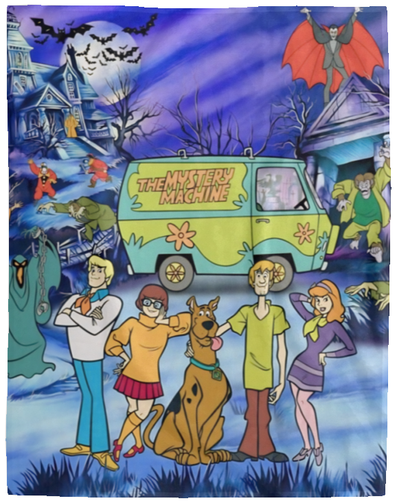 Scooby-Doo Blanket, Scooby-Doo and Friends Fleece, Sherpa Blanket VPL Cozy Plush Fleece Blanket - 60x80