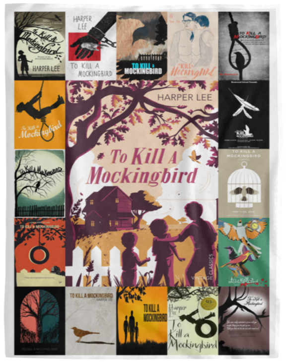 To Kill a Mockingbird Blanket, Harper Lee For Fan Fleece, Sherpa Blanket VPL Cozy Plush Fleece Blanket - 60x80