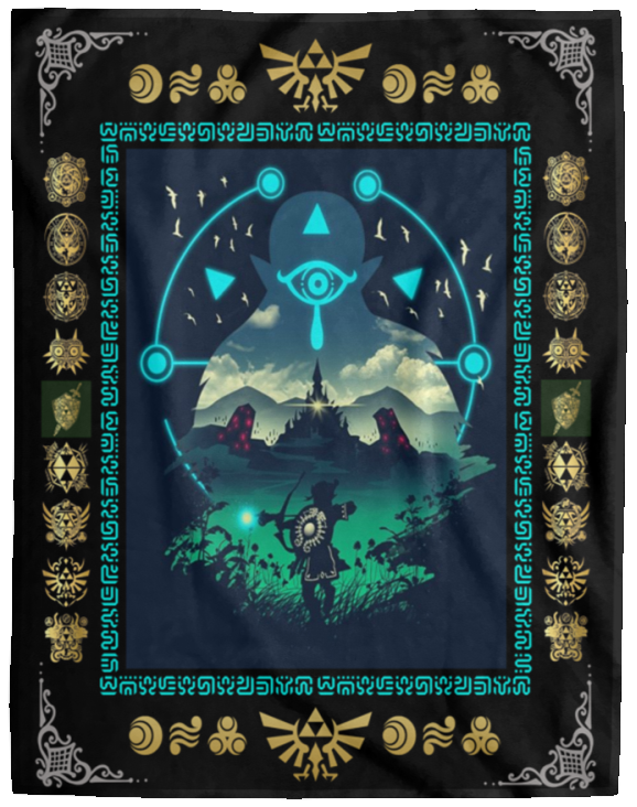 The Legend of Zelda Blanket, Greatest Video Games Of All Time Fleece, Sherpa Bl - VPL Cozy Plush Fleece Blanket - 60x80