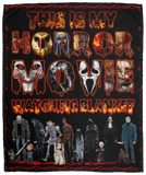 This is My Horror Movie Watching Blanket, Horror Movie Blanket, Halloween Blanket, Scary Movie Blanket, Horror Blanket Gifts for Halloween, Christmas Fleece Blankets V1 - 50x60 inches