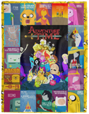 Adventure Time Blanket, Adventure Time Series Fleece, Sherpa Blankets VPL Cozy Plush Fleece Blanket - 60x80
