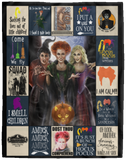 Hocus Pocus Blankets, 17th Century Witch Squad Fleece Sherpa, Sanderson Sisters VPL Cozy Plush Fleece Blanket - 60x80