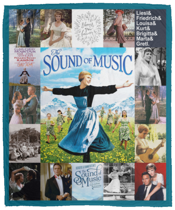 The Sound of Music Blanket, Broadway musicals Fleece, Sherpa Blanket VPM Cozy Plush Fleece Blanket - 50x60