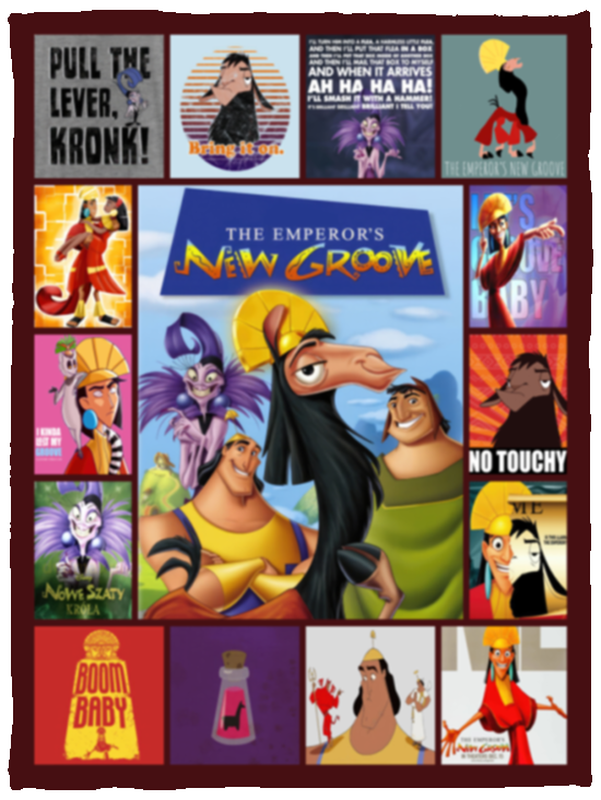 The Emperor's New Groove Blanket, The Emperor's New Groove Fleece, Sherpa VPS Cozy Plush Fleece Blanket - 30x40