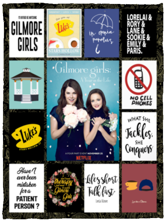 Gilmore Girls Blanket, Gilmore Girls TV Series Fleece, Blanket Ver5 VPS Cozy Plush Fleece Blanket - 30x40