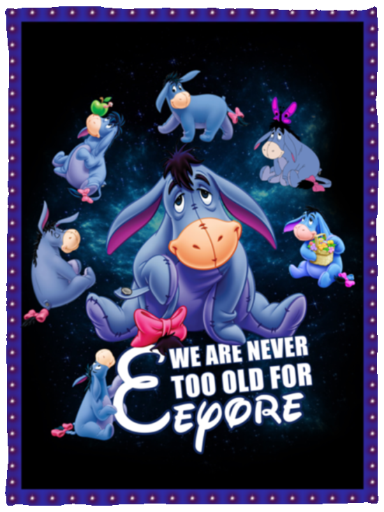 We Are Never Too Old For Winnie The Pooh Blankets, Eeyore Fleece, Sherpa Blanket VPS Cozy Plush Fleece Blanket - 30x40