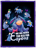 We Are Never Too Old For Winnie The Pooh Blankets, Eeyore Fleece, Sherpa Blanket VPS Cozy Plush Fleece Blanket - 30x40